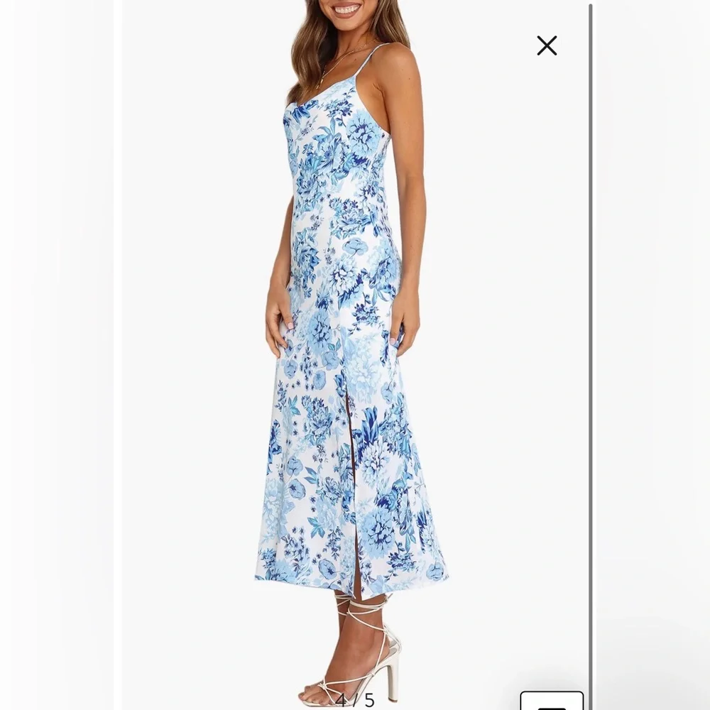 NWOT- Petal & Pup Yelena Dress, Blue, Size 4 - Picture 4 of 12